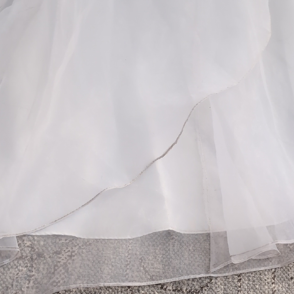 DAVID'S BRIDAL Organza Wedding Ball Gown - Picture 9 of 14